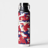Independence day Camouflage Your name Personalize ウォーターボトル (正面)