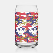 Independence day Camouflage Your name Personalize ガラス缶 (右)