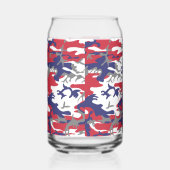 Independence day Camouflage Your name Personalize ガラス缶 (右)
