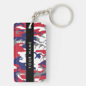 Independence day Camouflage Your name Personalize キーホルダー (裏面)