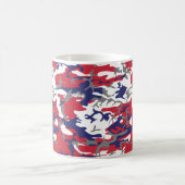 Independence day Camouflage Your name Personalize コーヒーマグカップ (中央)