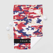 Independence day Camouflage Your name Personalize ゴルフタオル (インサイチュ)