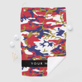 Independence day Camouflage Your name Personalize ゴルフタオル (インサイチュ)