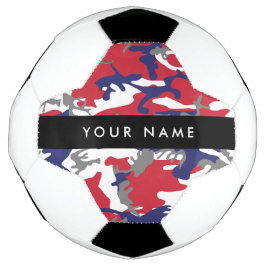 Independence day Camouflage Your name Personalize サッカーボール