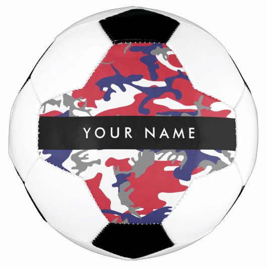 Independence day Camouflage Your name Personalize サッカーボール (正面)