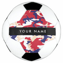 Independence day Camouflage Your name Personalize サッカーボール