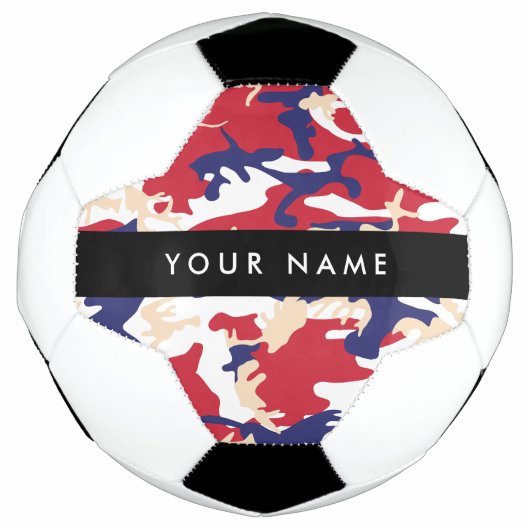 Independence day Camouflage Your name Personalize サッカーボール (正面)