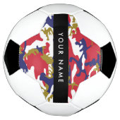 Independence day Camouflage Your name Personalize サッカーボール (回転)