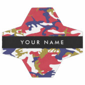 Independence day Camouflage Your name Personalize サッカーボール (フラット)