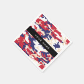 Independence day Camouflage Your name Personalize スタンダードカクテルナプキン (角)