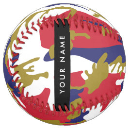 Independence day Camouflage Your name Personalize ソフトボール