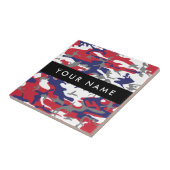 Independence day Camouflage Your name Personalize タイル (側面)