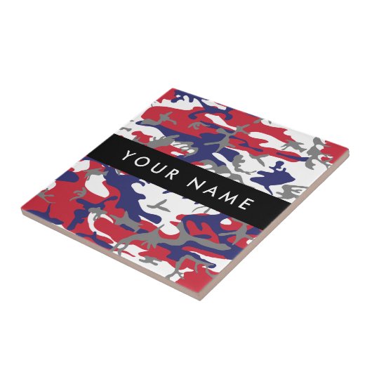 Independence day Camouflage Your name Personalize タイル (側面)