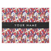Independence day Camouflage Your name Personalize テーブルクロス (正面(横))