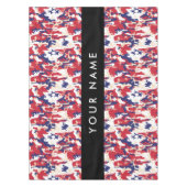 Independence day Camouflage Your name Personalize テーブルクロス (正面)