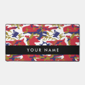Independence day Camouflage Your name Personalize デスクマット (正面)