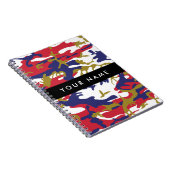 Independence day Camouflage Your name Personalize ノートブック (右側)