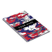 Independence day Camouflage Your name Personalize ノートブック (右側)