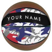 Independence day Camouflage Your name Personalize バスケットボール (正面)