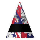 Independence day Camouflage Your name Personalize パーティーハット (裏面)
