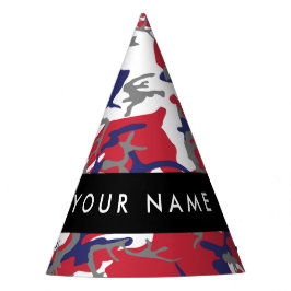 Independence day Camouflage Your name Personalize パーティーハット