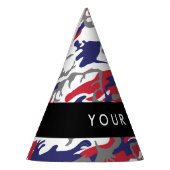 Independence day Camouflage Your name Personalize パーティーハット (左)