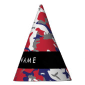 Independence day Camouflage Your name Personalize パーティーハット (右)