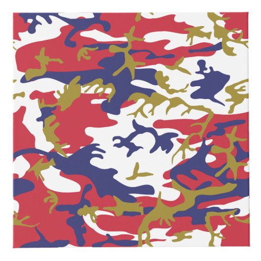 Independence day Camouflage Your name Personalize フォトキューブ (右)