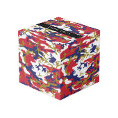 Independence day Camouflage Your name Personalize フォトキューブ (裏面アングル)
