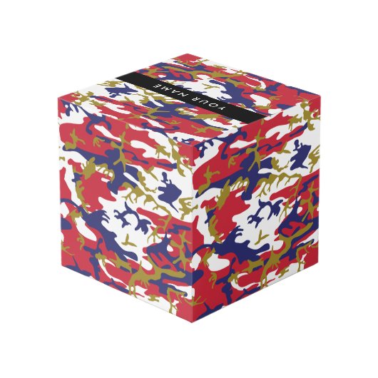 Independence day Camouflage Your name Personalize フォトキューブ (裏面アングル)