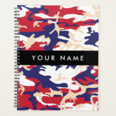 Independence day Camouflage Your name Personalize プランナー手帳 (正面)