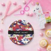 Independence day Camouflage Your name Personalize ペーパープレート (パーティー)