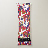 Independence day Camouflage Your name Personalize ボディピロー (裏面 (縦))