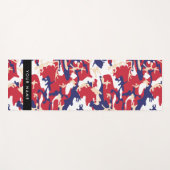 Independence day Camouflage Your name Personalize ヨガマット (正面(横))
