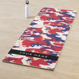 Independence day Camouflage Your name Personalize ヨガマット