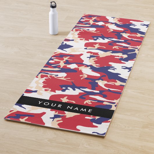 Independence day Camouflage Your name Personalize ヨガマット (インサイチュ)