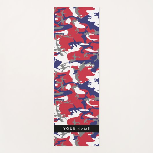 Independence day Camouflage Your name Personalize ヨガマット (正面)