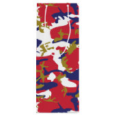 Independence day Camouflage Your name Personalize ワインギフトバッグ (裏面)