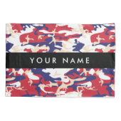 Independence day Camouflage Your name Personalize 枕カバー (裏面)
