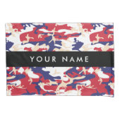 Independence day Camouflage Your name Personalize 枕カバー (正面)