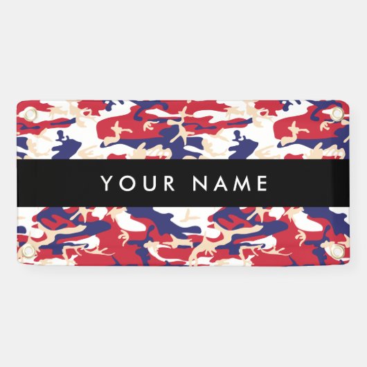 Independence day Camouflage Your name Personalize 横断幕 (横)
