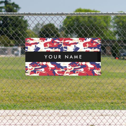 Independence day Camouflage Your name Personalize 横断幕 (インサイチュ)
