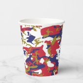 Independence day Camouflage Your name Personalize 紙コップ (裏面)