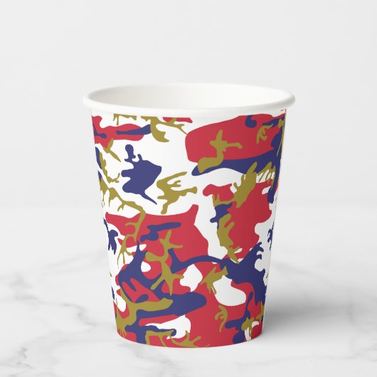 Independence day Camouflage Your name Personalize 紙コップ (裏面)