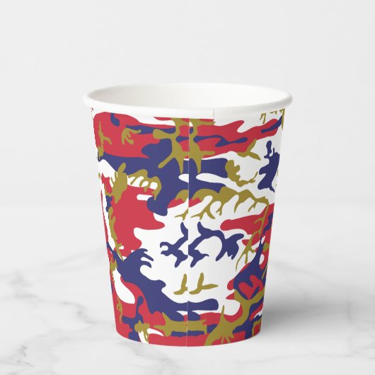 Independence day Camouflage Your name Personalize 紙コップ (右)