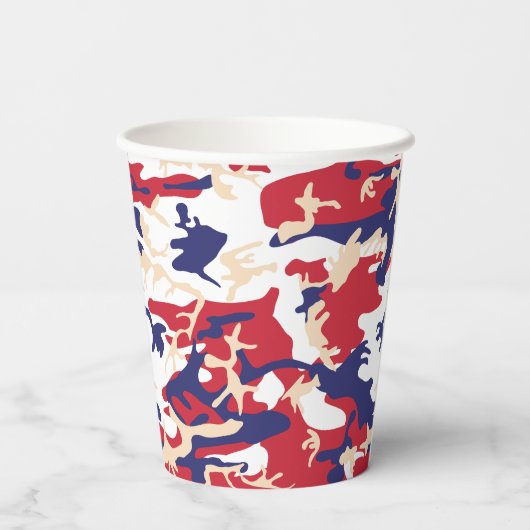 Independence day Camouflage Your name Personalize 紙コップ (裏面)