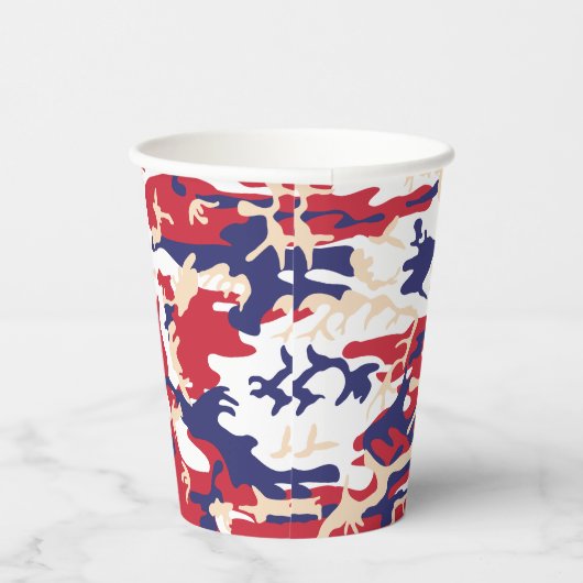 Independence day Camouflage Your name Personalize 紙コップ (右)