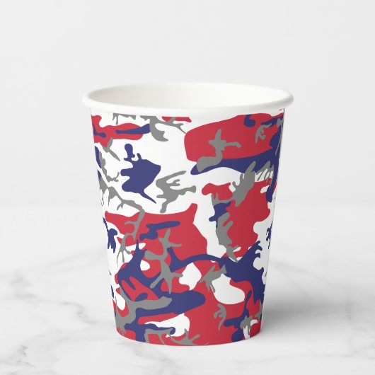 Independence day Camouflage Your name Personalize 紙コップ (裏面)