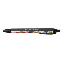 Independence day Camouflage Your name Personalize 黒ボールペン