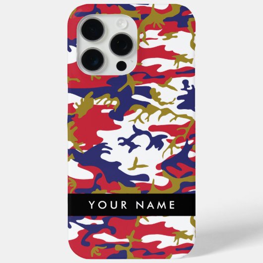 Independence day Camouflage Your name Personalize Case-Mate iPhoneケース (裏面)